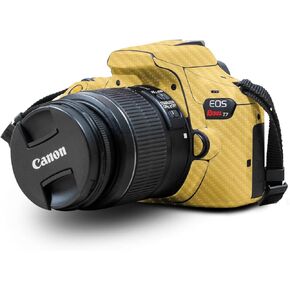 Carbon Fiber Skin Compatible with Canon EOS Rebel T7 Camera - Solid Green - Premium 3M Vinyl Protective Wrap Decal Cover - Easy to Apply | Crafted in The USA by MightySkins