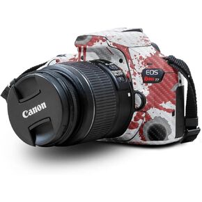 Carbon Fiber Skin Compatible with Canon EOS Rebel T7 Camera - Golden Bubbles - Premium 3M Vinyl Protective Wrap Decal Cover - Easy to Apply | Crafted in The USA by MightySkins