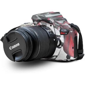 Carbon Fiber Skin Compatible with Canon EOS Rebel T7 Camera - Two-Tone Hex - Premium 3M Vinyl Protective Wrap Decal Cover - Easy to Apply | Crafted in The USA by MightySkins