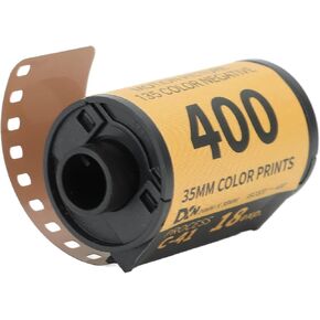 Camera Color Film ISO 320?400 35mm Fine Grain Wide Exposure HD Camera Color Negative Film for 135 Camera (18 Sheet)