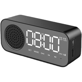 Bluetooth Speaker Wireless Outdoor Waterproof Portable Speaker Bluetooth 5.2 TF Card AUX FM Player Clock Temperature display Loud Stereo Booming Bass Energy for Home Party Gifts Speaker in Kuwait