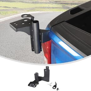 Linskip Heavy Duty CB & Flagpole Bracket Compatible with Chevrolet Silverado & GMC Sierra 2019+, Silverado cb Antenna Mount, Silverado Exterior Accessories(Left)