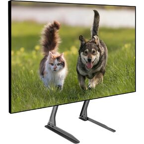 ProMounts Universal Fixed Tabletop TV Stand for 13 to 72 inch Flat and Curved LCD, LED, Plasma Screen, Adjustable Stand Mount Holds up to 110 lbs.