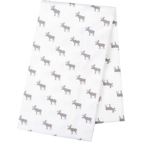 Trend Lab Brown and Red Buffalo Check Deluxe Flannel Swaddle Blanket - Buffalo Check Cotton, Red and Brown, 48 in x 48 in
