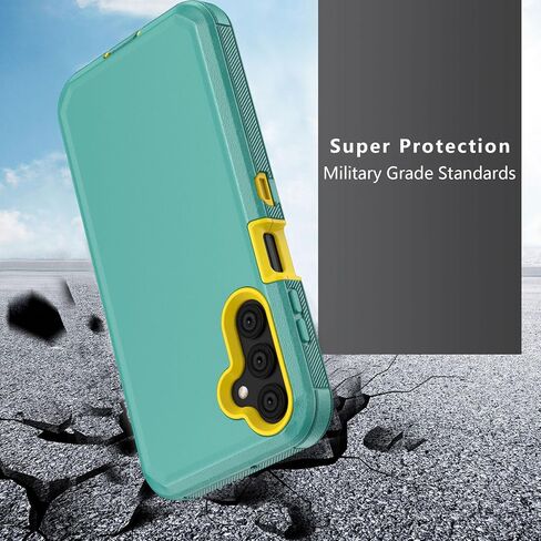 Phone Case for Samsung Galaxy A25 5G case,Heavy Duty Hard Shockproof Armor Protector Case Cover with Belt Clip Holster for Samsung A25 5G Phone Case (Black) in Saudi Arabia