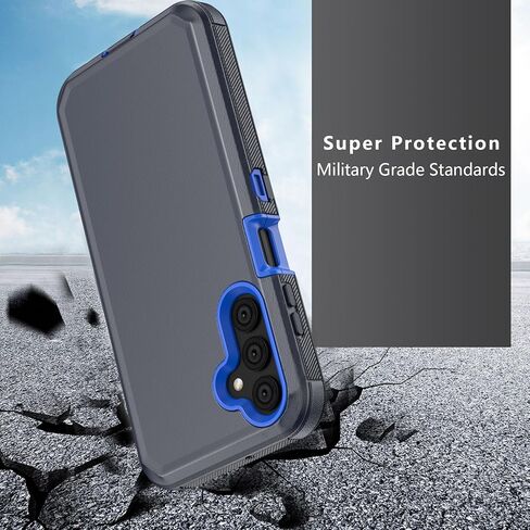 Phone Case for Samsung Galaxy A25 5G case,Heavy Duty Hard Shockproof Armor Protector Case Cover with Belt Clip Holster for Samsung A25 5G Phone Case (Black) in Kuwait