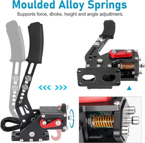 ترقية CNSPEED فرامل اليد USB 64 بت لـ Logitech G29، متوافقة مع PS4/PS5 + نظام الكمبيوتر الشخصي لألعاب السباق المحاكاة مع مستشعر قاعة زائد غير متصل (بدون مشبك) in Kuwait