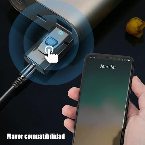 USB Bluetooth Receiver Transmitter, Portable 3.5mm Aux Car Adapter Clear Sound Quality Plug and Play Stable Transmission Audio Adapter with 3.5mm Aux Audio Wiring in Saudi Arabia