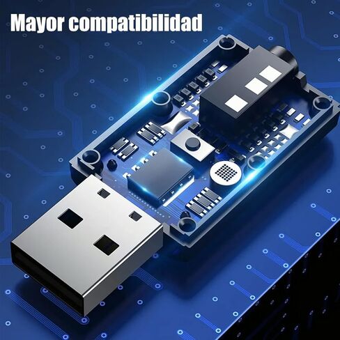 USB Bluetooth Receiver Transmitter, Portable 3.5mm Aux Car Adapter Clear Sound Quality Plug and Play Stable Transmission Audio Adapter with 3.5mm Aux Audio Wiring in Saudi Arabia