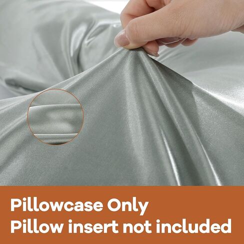 HOMBYS Silky Satin Pregnancy Pillow Cover (ONLY Pillowcase), Luxurious Smooth Maternity Pillow Cover, C Shaped Soft & Breathable Large Pillow Protector for Side Sleeper, 60.2" L x 34.2" W, Black in Saudi Arabia
