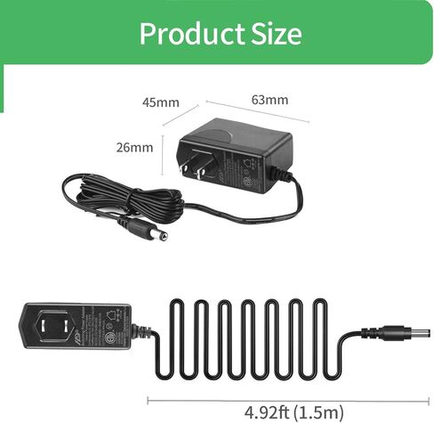 Security-01 AC to DC 6V 2A 2000mA Power Supply Adapter, Plug 5.5mm x 2.1mm, UL Listed FCC in Saudi Arabia