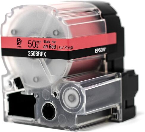 Epson LABELWORKS 250BWPX Label Tape - Black on White - 2" (50mm), 26.2ft in Kuwait