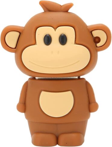 محرك أقراص فلاش USB لطيف سعة 32 جيجابايت، محرك إبهام لطيف على شكل قرد، عصا إبهام ذاكرة بندريف حيوانية لطيفة من السيليكون، للمعلمين والطلاب والموظفين (32 جيجابايت) in Kuwait