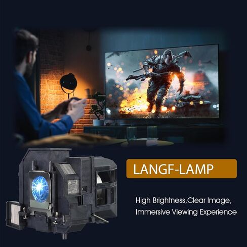 LANGF V13H010L92 مصباح بديل لإبسون ELPLP92 BrightLink 696Ui BrightLink 697Ui BrightLink 698 BrightLink Pro 1440Ui 1450Ui 1460Ui EB-1440UI EB-14x EB-696UI EB-69X in Saudi Arabia