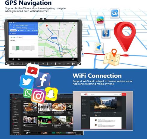 1G + 32G 9 بوصة راديو ستيريو للسيارة لشركة فولكس فاجن فولكس فاجن جيتا تيجوان بيتل باسات جولف بولو أندرويد 13 راديو شاشة تعمل باللمس بلوتوث راديو السيارة مع نظام تحديد المواقع والملاحة واي فاي FM RDS رئيس وحدة دعم مرآة الارتباط in Saudi Arabia