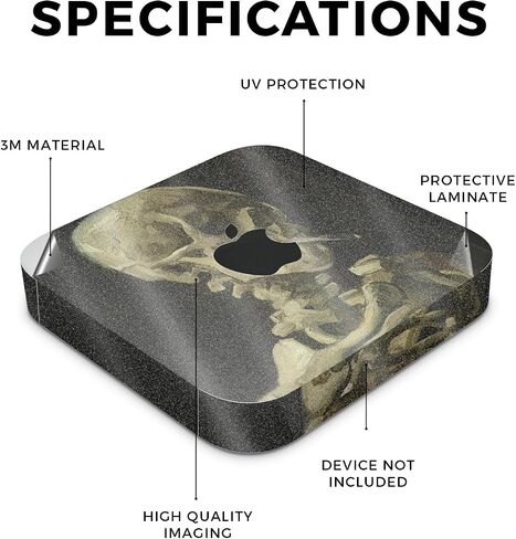 Carbon Fiber Skin Compatible with Apple Mac Mini M2 Pro (2023) - Andromeda - Premium 3M Vinyl Protective Wrap Decal Cover - Easy to Apply | Crafted in The USA by MightySkins in Saudi Arabia