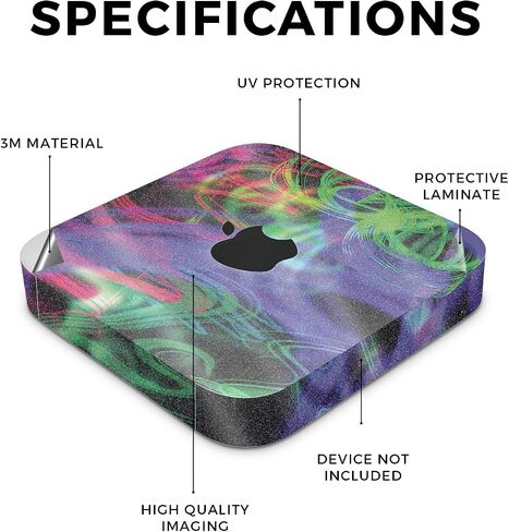 Carbon Fiber Skin Compatible with Apple Mac Mini M2 Pro (2023) - Antique Marble - Premium 3M Vinyl Protective Wrap Decal Cover - Easy to Apply | Crafted in The USA by MightySkins in Saudi Arabia
