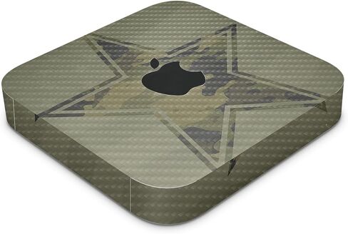 Carbon Fiber Skin Compatible with Apple Mac Mini M2 Pro (2023) - Antique Marble - Premium 3M Vinyl Protective Wrap Decal Cover - Easy to Apply | Crafted in The USA by MightySkins in Saudi Arabia