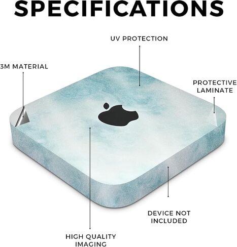 Carbon Fiber Skin Compatible with Apple Mac Mini M2 Pro (2023) - Andromeda - Premium 3M Vinyl Protective Wrap Decal Cover - Easy to Apply | Crafted in The USA by MightySkins in Saudi Arabia