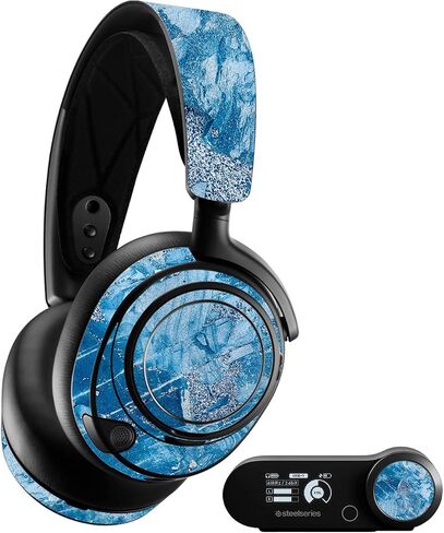 MightySkins Glossy Glitter Skin Compatible with SteelSeries Arctis Nova Pro - Winter Rock | Protective, Durable High-Gloss Glitter Finish | Easy to Apply, Remove, and Change Styles | Made in The USA in Saudi Arabia