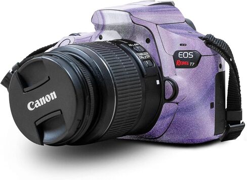 غلاف لامع لامع متوافق مع كاميرا Canon EOS Rebel T7 - ​​أكريليك لافندر - غطاء لاصق واقٍ من الفينيل الفاخر 3M - سهل الاستخدام | صُنع في الولايات المتحدة الأمريكية بواسطة MightySkins in Saudi Arabia