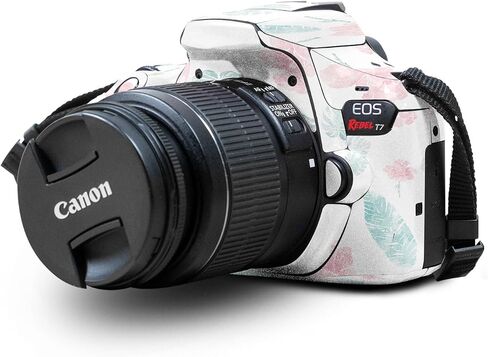 غلاف لامع لامع متوافق مع كاميرا Canon EOS Rebel T7 - ​​أكريليك لافندر - غطاء لاصق واقٍ من الفينيل الفاخر 3M - سهل الاستخدام | صُنع في الولايات المتحدة الأمريكية بواسطة MightySkins in Saudi Arabia