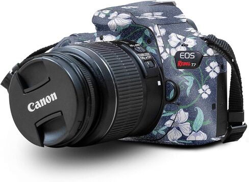 Carbon Fiber Skin Compatible with Canon EOS Rebel T7 Camera - Triangle Stripes - Premium 3M Vinyl Protective Wrap Decal Cover - Easy to Apply | Crafted in The USA by MightySkins in Saudi Arabia