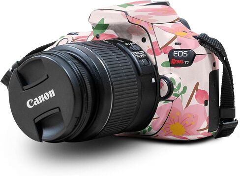 غلاف لامع لامع متوافق مع كاميرا Canon EOS Rebel T7 - ​​زجاج ملون - غطاء لاصق واقٍ من الفينيل 3M ممتاز - سهل الاستخدام | صُنع في الولايات المتحدة الأمريكية بواسطة MightySkins in Saudi Arabia