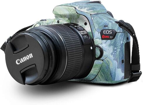 Carbon Fiber Skin Compatible with Canon EOS Rebel T7 Camera - Green Stone - Premium 3M Vinyl Protective Wrap Decal Cover - Easy to Apply | Crafted in The USA by MightySkins in Saudi Arabia