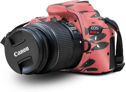 Glossy Glitter Skin Compatible with Canon EOS Rebel T7 Camera - Dominican Flag - Premium 3M Vinyl Protective Wrap Decal Cover - Easy to Apply | Crafted in The USA by MightySkins in Saudi Arabia