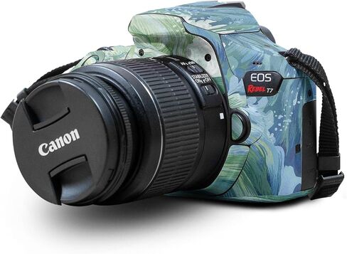 Carbon Fiber Skin Compatible with Canon EOS Rebel T7 Camera - Green Stone - Premium 3M Vinyl Protective Wrap Decal Cover - Easy to Apply | Crafted in The USA by MightySkins in Saudi Arabia
