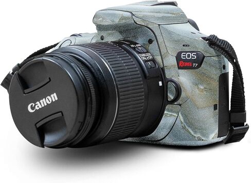 Carbon Fiber Skin Compatible with Canon EOS Rebel T7 Camera - Green Stone - Premium 3M Vinyl Protective Wrap Decal Cover - Easy to Apply | Crafted in The USA by MightySkins in Saudi Arabia