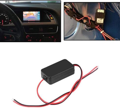 مقوم الرؤية الخلفية للسيارة، موصل مرشح مكثف مرحل الطاقة 12 فولت تيار مستمر لمعدل الكاميرا الاحتياطية وفلتر كاميرا السيارة التلقائي (عبوة من قطعتين) in Kuwait