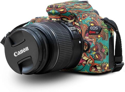 Carbon Fiber Skin Compatible with Canon EOS Rebel T7 Camera - Baby Moon - Premium 3M Vinyl Protective Wrap Decal Cover - Easy to Apply | Crafted in The USA by MightySkins in Saudi Arabia