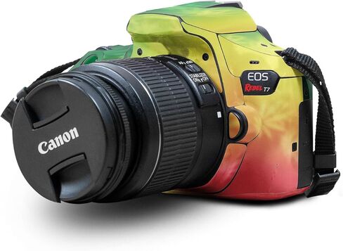 Carbon Fiber Skin Compatible with Canon EOS Rebel T7 Camera - Baby Moon - Premium 3M Vinyl Protective Wrap Decal Cover - Easy to Apply | Crafted in The USA by MightySkins in Saudi Arabia