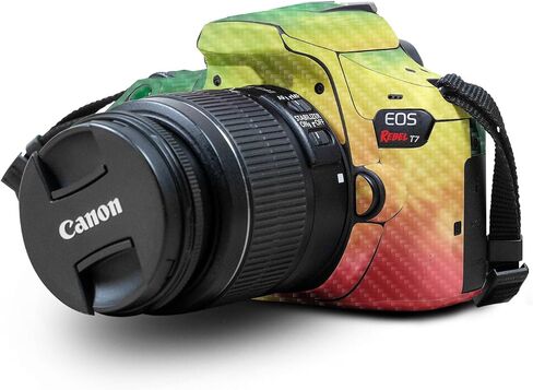 Carbon Fiber Skin Compatible with Canon EOS Rebel T7 Camera - Baby Moon - Premium 3M Vinyl Protective Wrap Decal Cover - Easy to Apply | Crafted in The USA by MightySkins in Saudi Arabia