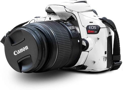 Carbon Fiber Skin Compatible with Canon EOS Rebel T7 Camera - Baby Moon - Premium 3M Vinyl Protective Wrap Decal Cover - Easy to Apply | Crafted in The USA by MightySkins in Saudi Arabia