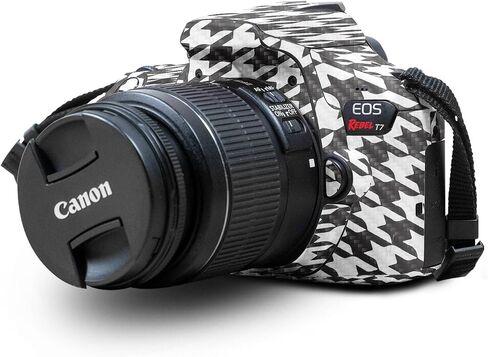 Carbon Fiber Skin Compatible with Canon EOS Rebel T7 Camera - Baby Moon - Premium 3M Vinyl Protective Wrap Decal Cover - Easy to Apply | Crafted in The USA by MightySkins in Saudi Arabia