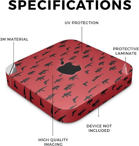 Glossy Glitter Skin Compatible with Apple Mac Mini M2 Pro (2023) - Sakura Pink - Premium 3M Vinyl Protective Wrap Decal Cover - Easy to Apply | Crafted in The USA by MightySkins in Saudi Arabia