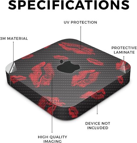 Glossy Glitter Skin Compatible with Apple Mac Mini M2 Pro (2023) - Sakura Pink - Premium 3M Vinyl Protective Wrap Decal Cover - Easy to Apply | Crafted in The USA by MightySkins in Saudi Arabia