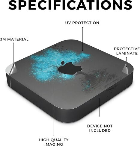Glossy Glitter Skin Compatible with Apple Mac Mini M2 Pro (2023) - Sakura Pink - Premium 3M Vinyl Protective Wrap Decal Cover - Easy to Apply | Crafted in The USA by MightySkins in Saudi Arabia