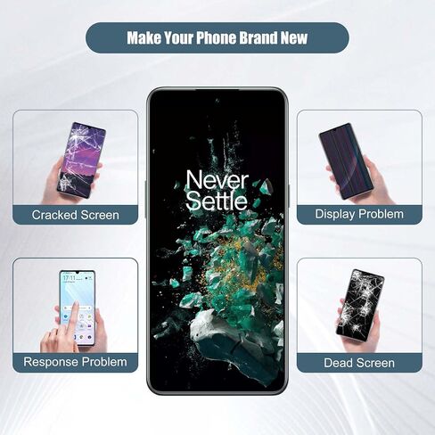 شاشة TFT متوافقة مع OnePlus 10T 1+10T CPH2415 CPH2413 CPH2417 6.7 بوصة شاشة LCD تعمل باللمس مع أدوات بصمة الإصبع غير مدعومة in Saudi Arabia