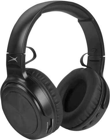 Altec Lansing MZX701- BLK Rumble Bass Boosted Over Ear Bluetooth Headphones with Omnidirectional Vibration, 10 Hour Battery Life and Voice Assistant Integration, Dynamic Bass, Black, 8.3 x 8.2 x 4.1 Inches in Saudi Arabia