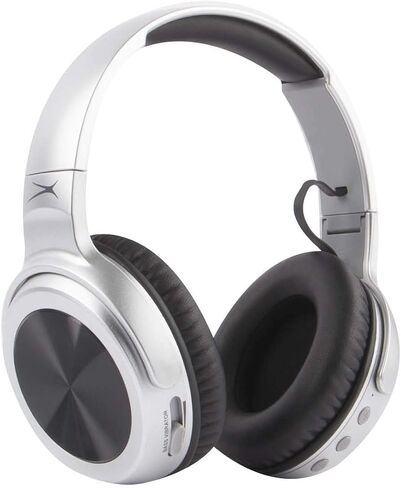 Altec Lansing MZX701- BLK Rumble Bass Boosted Over Ear Bluetooth Headphones with Omnidirectional Vibration, 10 Hour Battery Life and Voice Assistant Integration, Dynamic Bass, Black, 8.3 x 8.2 x 4.1 Inches in Saudi Arabia