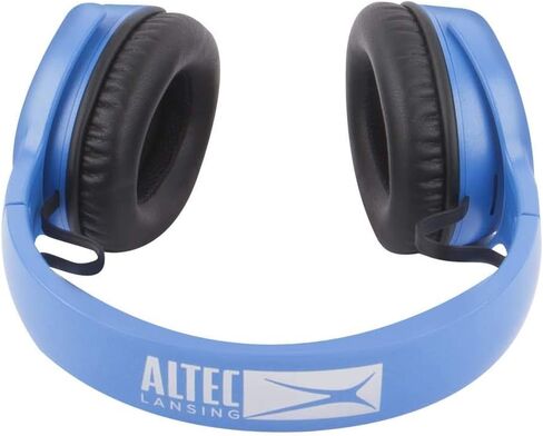 Altec Lansing MZX701- BLK Rumble Bass Boosted Over Ear Bluetooth Headphones with Omnidirectional Vibration, 10 Hour Battery Life and Voice Assistant Integration, Dynamic Bass, Black, 8.3 x 8.2 x 4.1 Inches in Kuwait