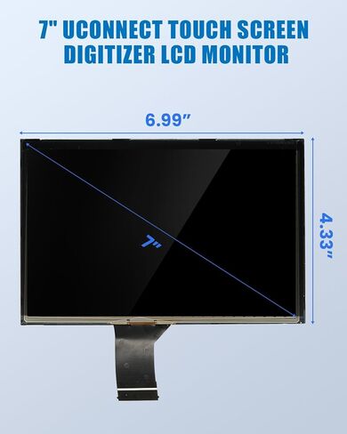 ونفون 7 بوصة Uconnect شاشة تعمل باللمس جهاز الملاحة بالراديو لـ 2017-2020 جيب كومباس TDO-WXGA0700K00057-V1 LMB-K00057BL-A in Kuwait