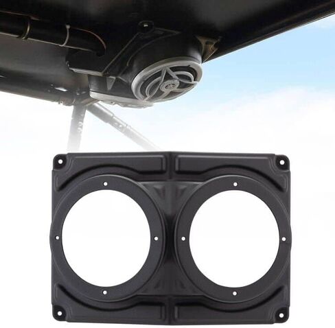 A & UTV PRO UTV Overhead Speakers Pod Enclosure, 6.5" Universal Speaker Systems Mount Box Compatible with Polaris RZR, UTV, Cart Accessories, Waterproof, Black, 1PCS in Saudi Arabia