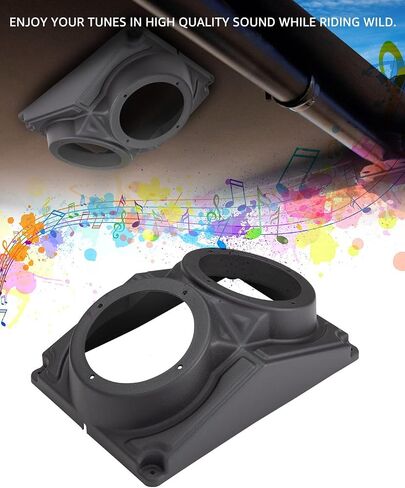 A & UTV PRO UTV Overhead Speakers Pod Enclosure, 6.5" Universal Speaker Systems Mount Box Compatible with Polaris RZR, UTV, Cart Accessories, Waterproof, Black, 1PCS in Saudi Arabia