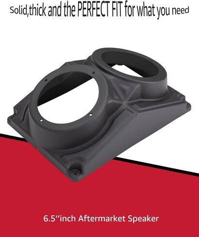 A & UTV PRO UTV Overhead Speakers Pod Enclosure, 6.5" Universal Speaker Systems Mount Box Compatible with Polaris RZR, UTV, Cart Accessories, Waterproof, Black, 1PCS in Saudi Arabia