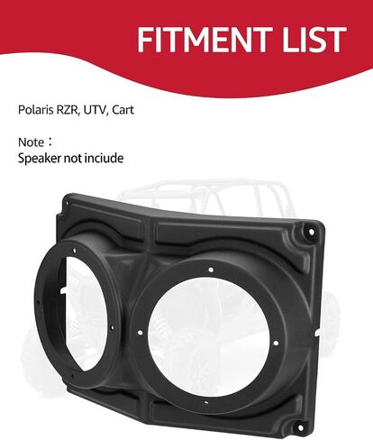 A & UTV PRO UTV Overhead Speakers Pod Enclosure, 6.5" Universal Speaker Systems Mount Box Compatible with Polaris RZR, UTV, Cart Accessories, Waterproof, Black, 1PCS in Saudi Arabia